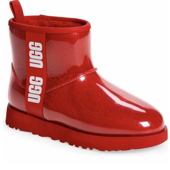 UGG | Shoes | Ugg Classic Clear Mini Red Boot Womens Size 7 New Brand ...